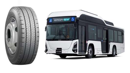 Электрический автобус Isuzu Erga EV укомплектовали шинами Bridgestone