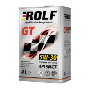 Масло моторное синтетическое ROLF GT 5W-30 SN/CF 4л