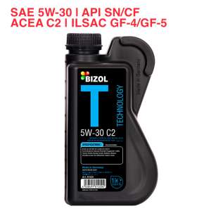 Моторное масло BIZOL Technology 5W-30 API SN/CF, ACEA C2, ILSAC GF-4/GF-5 1л