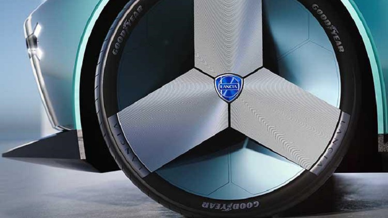Goodyear спроектировала шины для концептуального электрокара Lancia Pu+Ra HPE