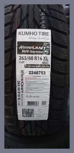 Kumho WinterCraft Ice WS51 265/60 R18 114T