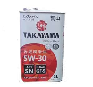 Масло моторное синтетическое TAKAYAMA  SAE  5W-30, ILSAC GF-5, API SN 1л