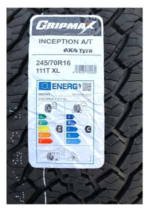 Gripmax Inception A/T 285/60 R18 120T