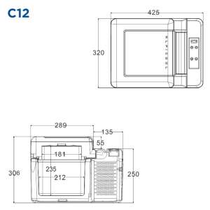 Компрессорный автохолодильник Alpicool C12