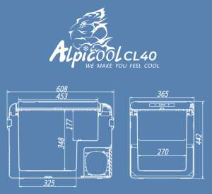 Компрессорный автохолодильник Alpicool CL40 (12/24V)