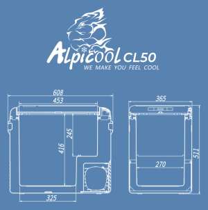 Компрессорный автохолодильник Alpicool CL50 (12/24V)