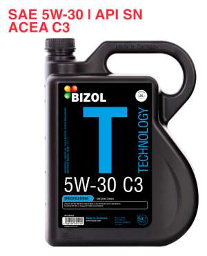 Моторное масло BIZOL Technology 5W-30  API SN, ACEA C3 5л