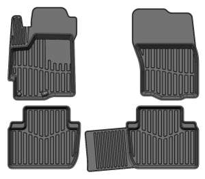 Коврики резиновые в салон 3D PREMIUM  Citroen C-Crosser / Ситроен Ц-Кроссер SRTK  (2007-2013)