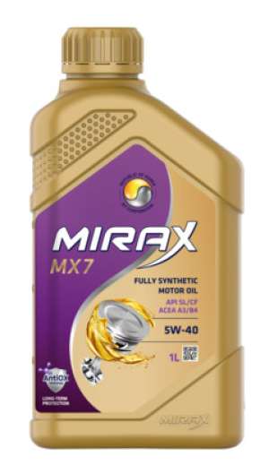 MIRAX MX7 SAE  5W-40 API SL/CF, ACEA A3/B4  1л