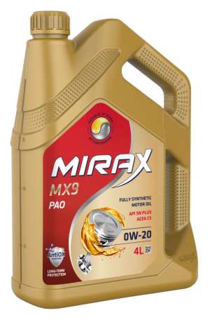 MIRAX MX9 SAE 0W-20 ACEA C5 API SN plus 4л