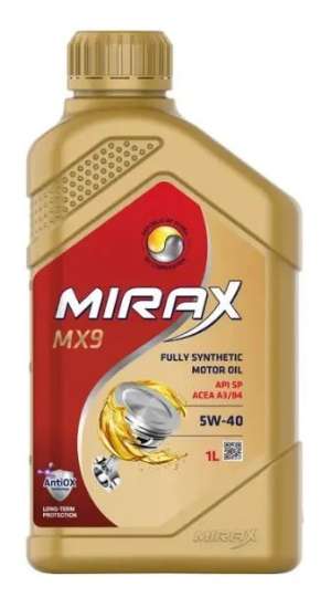 MIRAX MX9 SAE  5W-40 API SP, ACEA A3/B4  1л