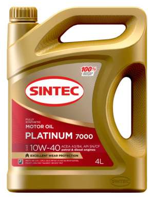 Моторное масло Sintec PLATINUM SAE 10W-40 API SN/CF  4л