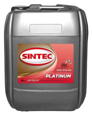 Моторное масло Sintec PLATINUM SAE 5W-40 API SN/CF 20л синтетика