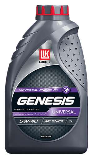 Моторное масло синтетика Лукойл GENESIS UNIVERSAL 5W-40 1л