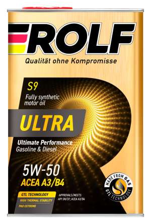 ROLF Ultra 5W-50 A3/B4 SN/CF  1л металл