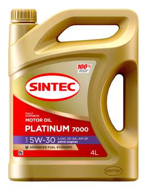 Sintec PLATINUM 7000 SAE 5W-30 ILSAC GF-6A 4л