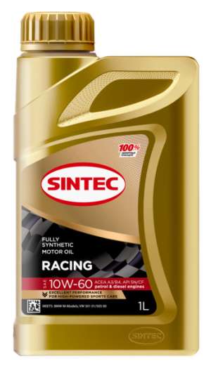 Sintec  Racing 10W-60 A3/B4 SN/CF 1л