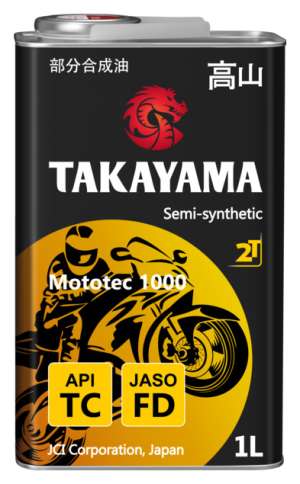 TAKAYAMA Mototec 1000 2T API TC JASO FD 1л металл