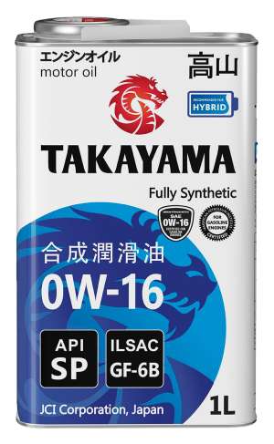 TAKAYAMA SAE 0W-16 API SP ILSAC GF-6B 1л