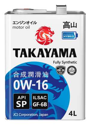 TAKAYAMA SAE 0W-16 API SP ILSAC GF-6B 4л